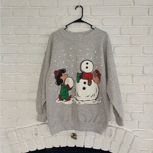 Vintage peanuts crewneck holiday / Christmas sweater size extra large tultex tag